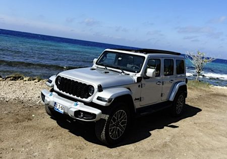 JEEP WRANGLER Hybride benzine Cabrio met elektrisch Sunroof Unlimited 4xe 380  GR